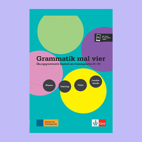 دانلود کتاب Grammatik mal vier – Übungsgrammatik Deutsch als Fremdsprache A1–B1